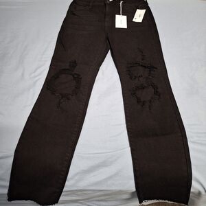 Cello black denim high rise mom jeans in a size 11.